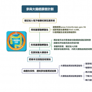 大腸癌篩查計劃, 基層醫療醫生, 大便癮血測試, 大腸鏡檢查